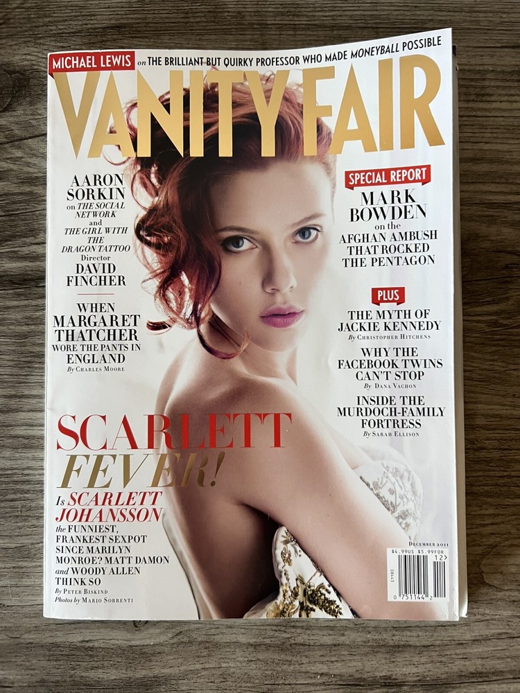 Vanity Fair Magazine Scarlett Johansson December 2011 Scarlett Fever