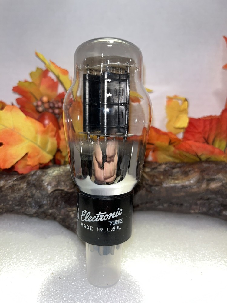 GE ~ 6B4G Power Amplifier Tube Black Plates Duel Getters TEST Excellent