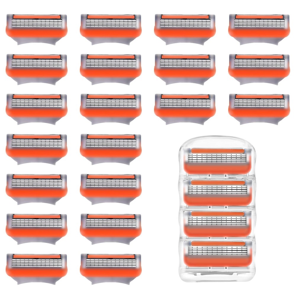 24Pcs Fusion 5 Razor Blades Refills,Fusion 5 for Men,Razor...