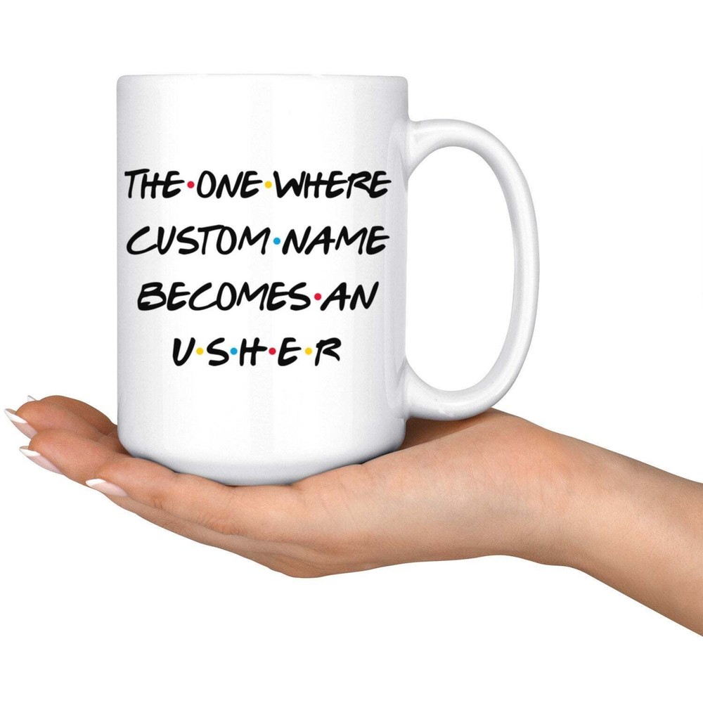 Personalized Usher Coffee Mug Usher Present Gift Ideas Best Usher Ever Career