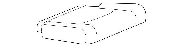 Genuine GM Dune 3rd Row Passenger Side Seat Cushion Cover 22971644