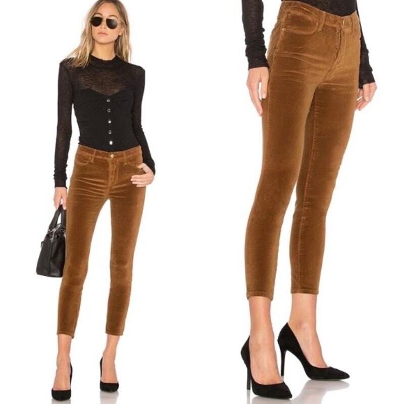 FRAME Revolve Le High Skinny Corduroy Le High  Skinny Pants in Brown Size 26