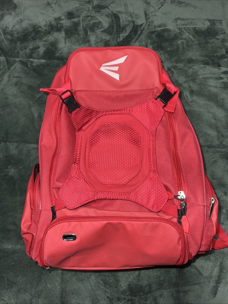 Easton Walk Off Elite Baseball Softball Backpack GRAY & Red Bat Equipment Bag