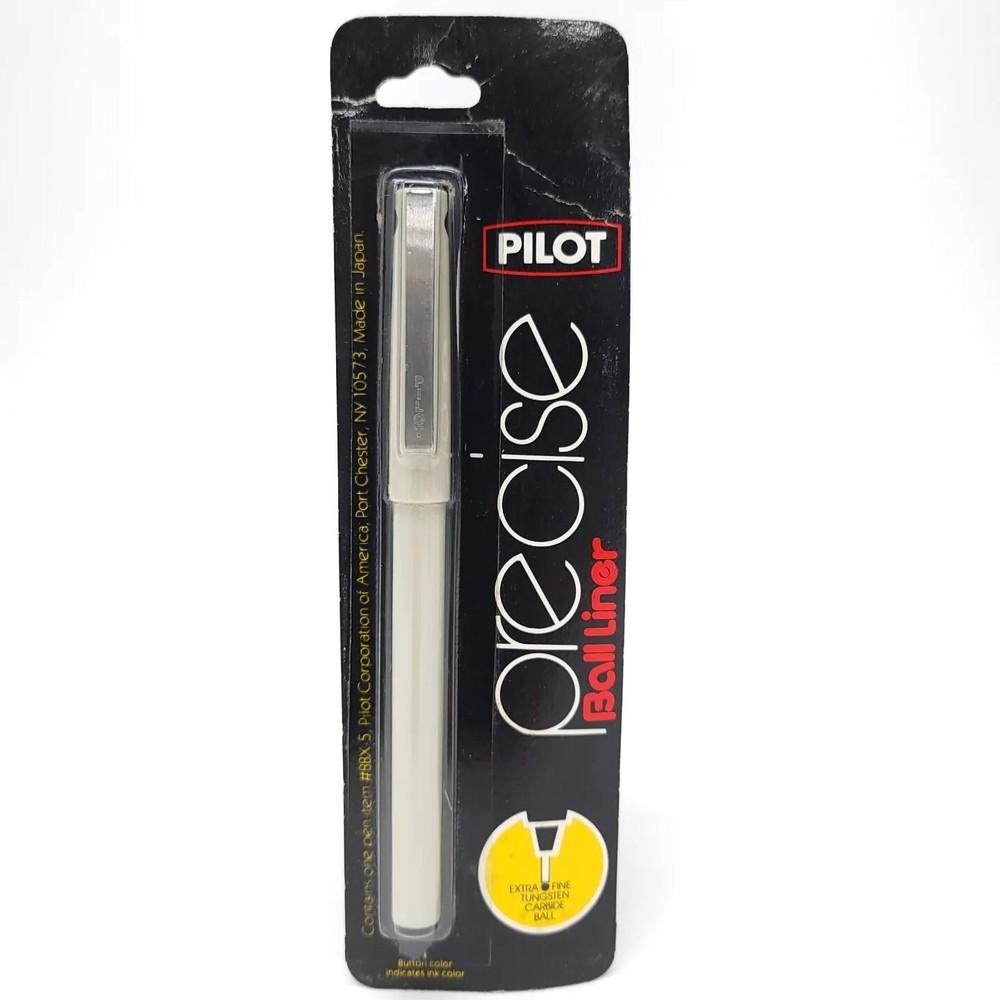 NOS Pilot Precise Black Ball Liner Pen Extra Fine NIP Sealed Japan NEW