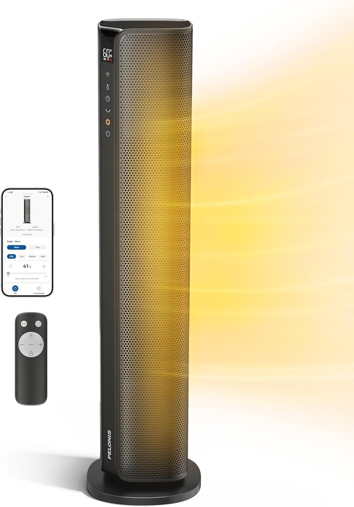 Efficient 30'' Oscillating Tower Heater with Programmable Thermostat & ECO Mode