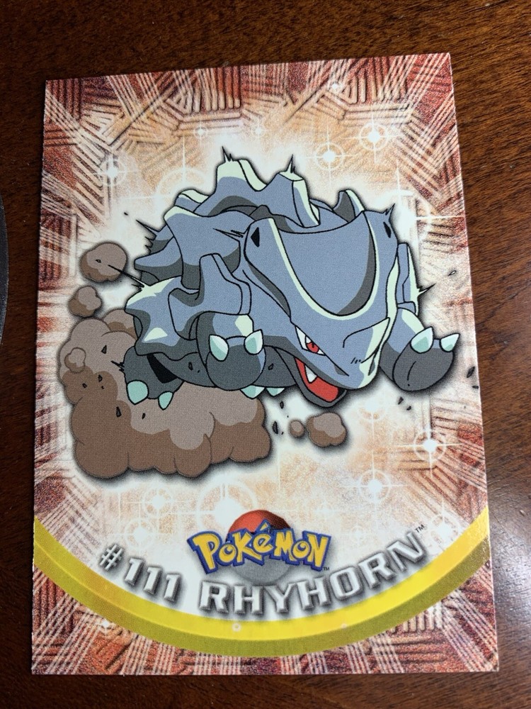 2000 Topps Pokemon TV Animation Series 2 #111 Rhyhorn FREE COMBINED SHIPPING