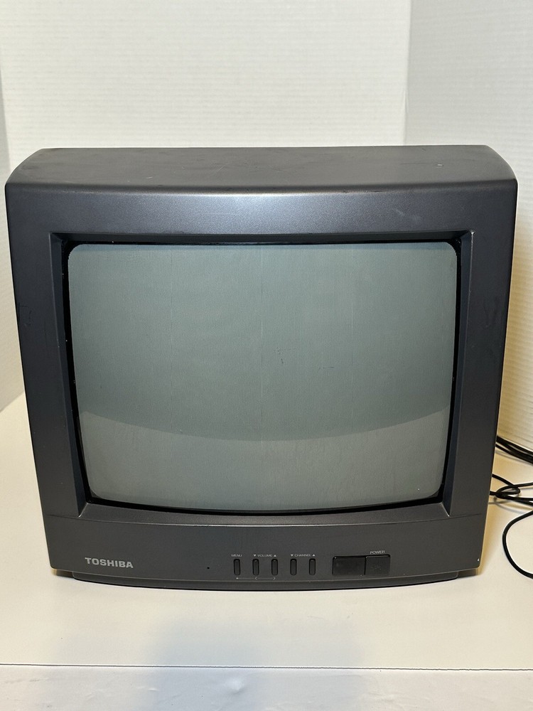 Vintage TOSHIBA RETRO 14” TV model -CF13G22 - Made In 1997 ~ No Remote .