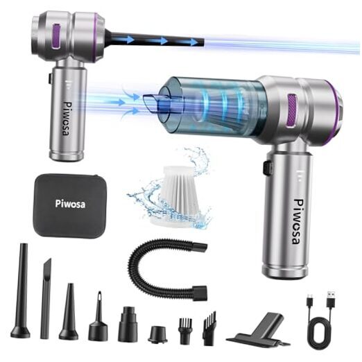 Cordless Handheld Vacuum with Brushless Motor for Car and Home - Silver  