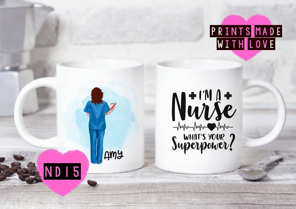 Nurse Gift Nurse Mug Superpower Personalised Surgeon Friend Gift Girlfriend