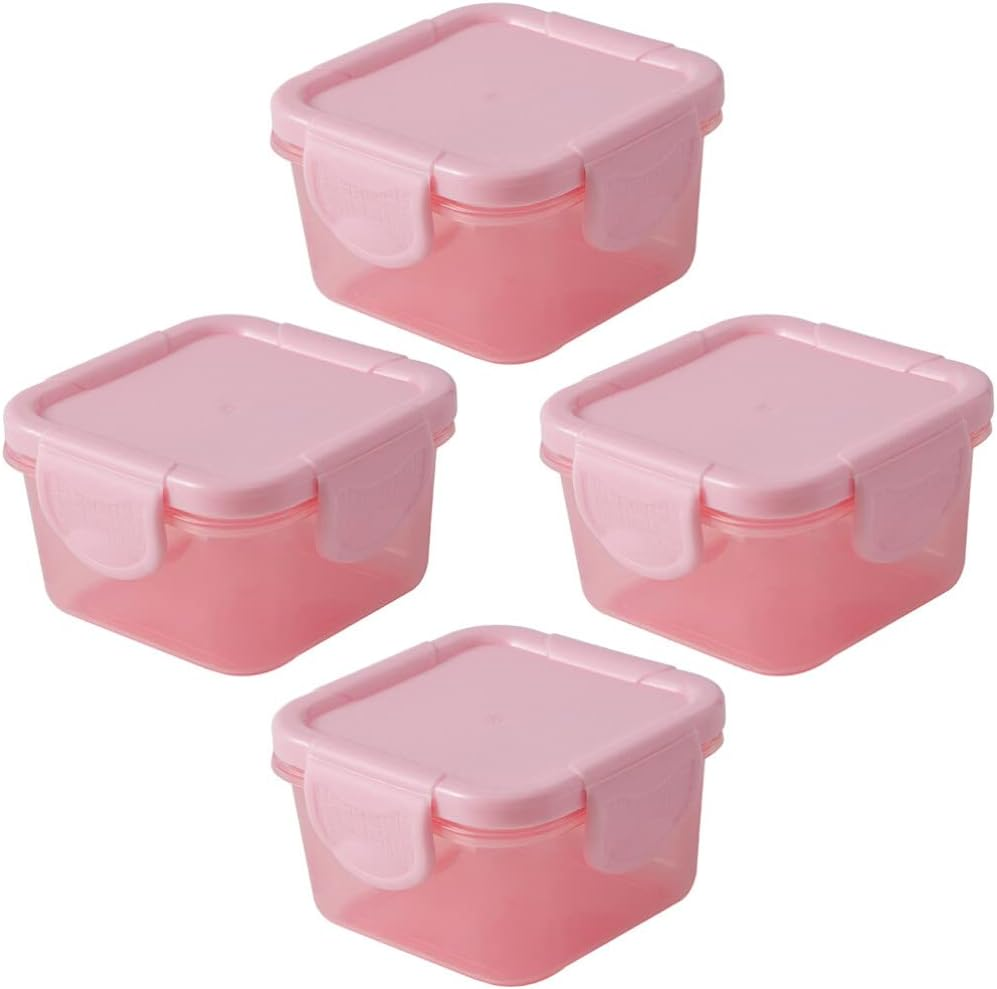4Pcs Boxes Packing Crisper Mini Meal Prep Sealed Container Freezer Containers fo
