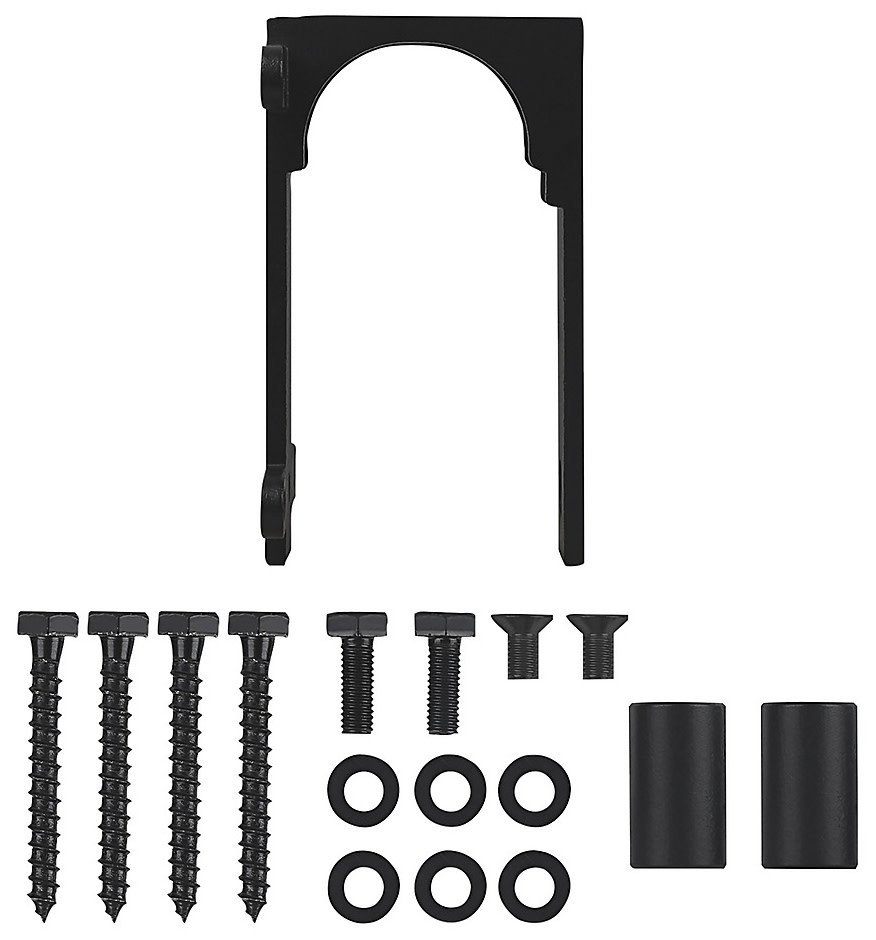 National Hardware N700-115 Bypass Bracket for Barn Door Hardware - Black