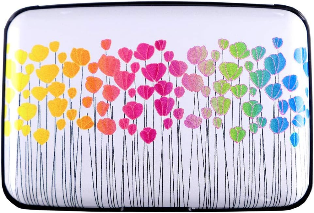 EZ LIFE PRODUCTS Credit Card Holder Small RFID Blocking Wallet Business Metal Sl