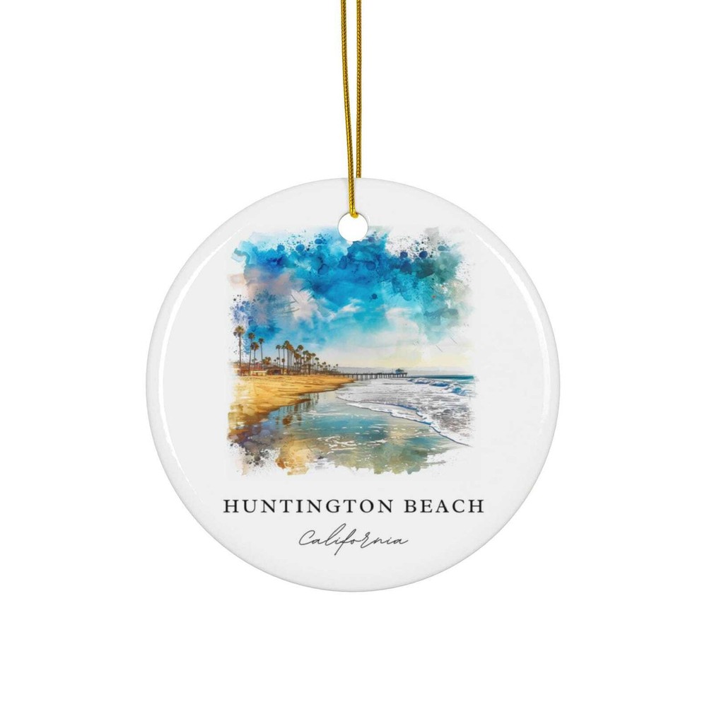Huntington Beach Ornament Unique Huntington Beach Ca Souvenir Huntington Beach