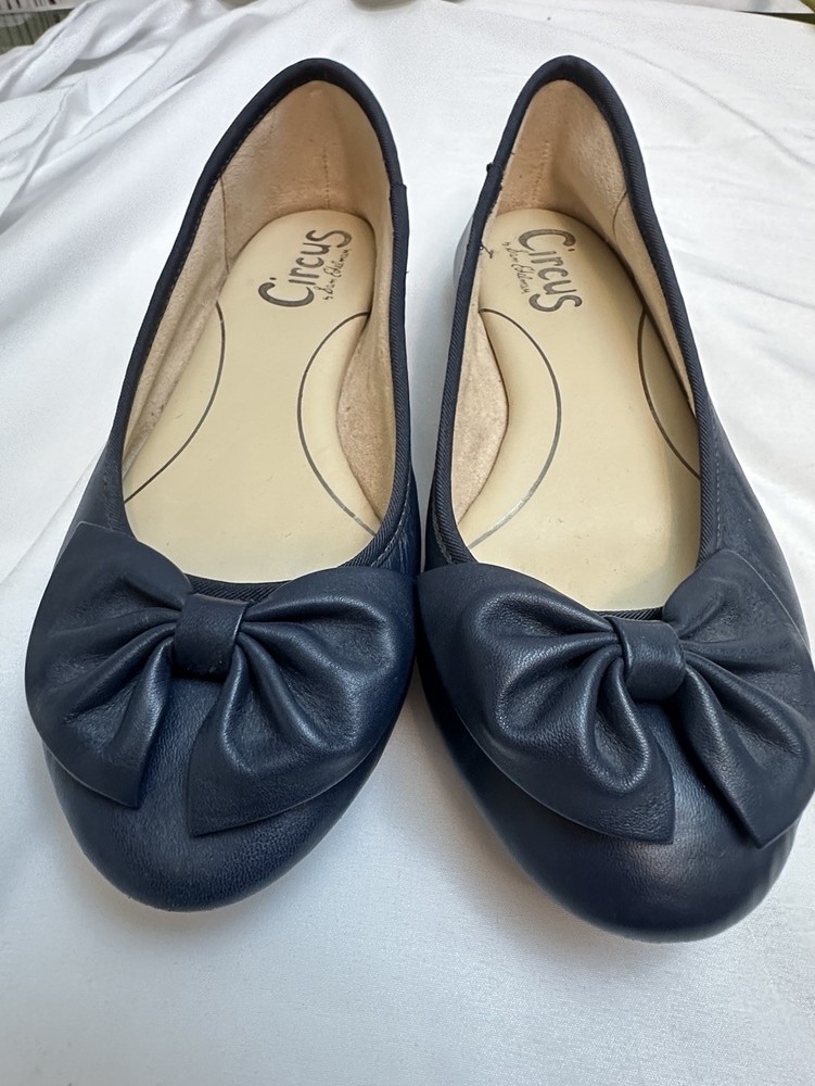 Sam Edelman Connie Bow Ballet Flats in Navy for Women Size 7M