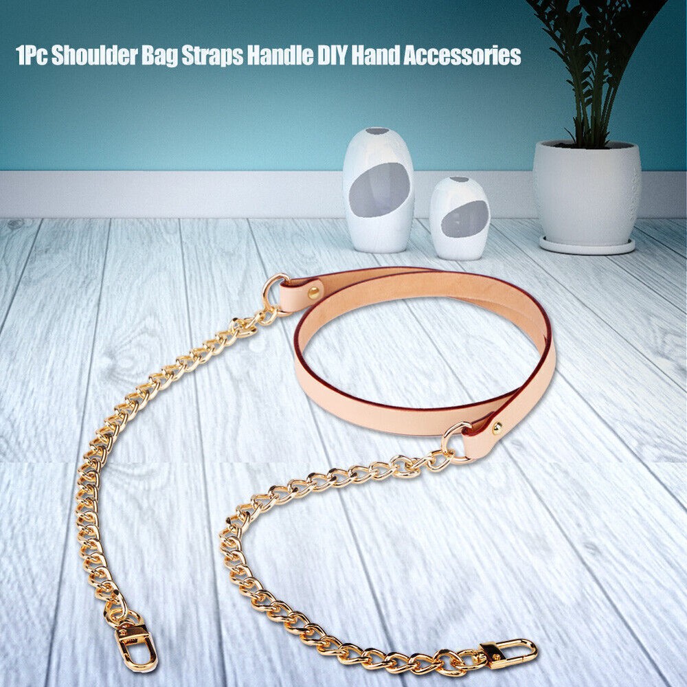 1Pc Genuine Leather Shoulder Bag Strap Soft DIY Handle Accessory  
