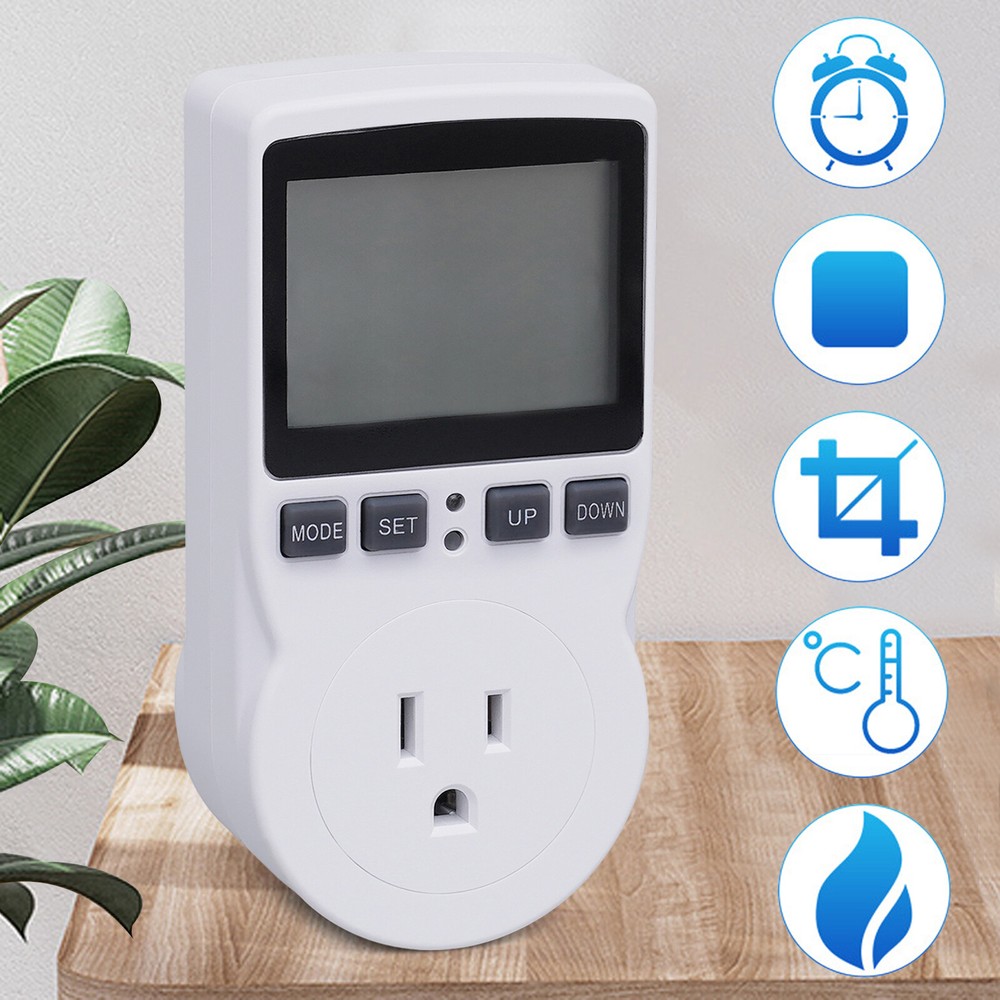Digital Temperature Controller thermostat temp control Outlet Heater AC100-250V