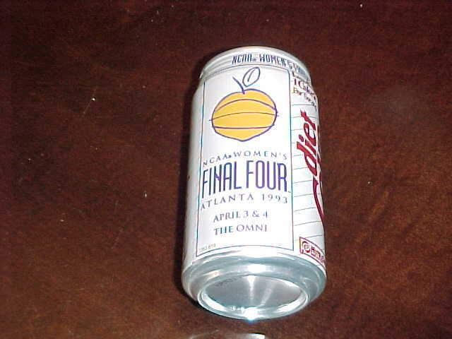 1993 NCAA Women's Final Four Basketball Diet Coke Can