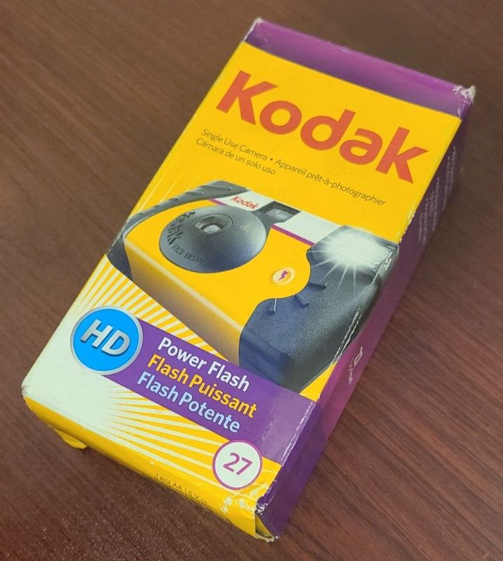 Kodak Power Flash Single Use HD 27 Camera Disposable Film New Sealed