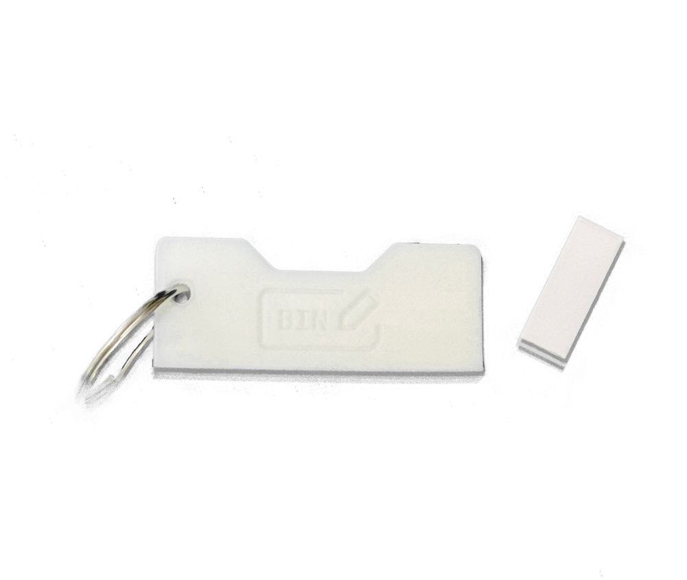 Yubikey Protector with Keyring, White, Compatible with Yubikey 5/5C/5 NFC/5C NFC