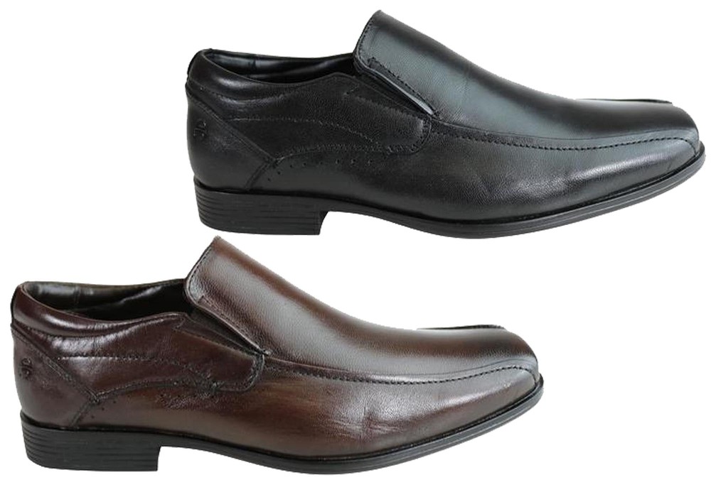 Ferricelli Larry Mens Wave Memory Comfort Dress Shoes in Leather