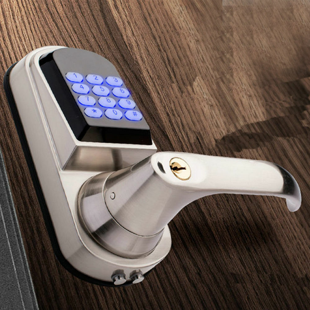 Smart Digital Push Button Keypad Door Lock – Left-Hand Entry