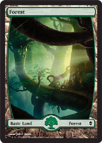 Zendikar MTG FOREST #246 X4 4X DJMagic Land Cards