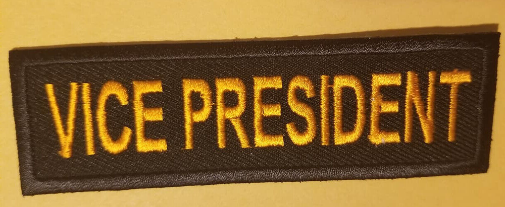 VICE PRESIDENT Club Officer Embroidered Patch Worldwide shipping-image