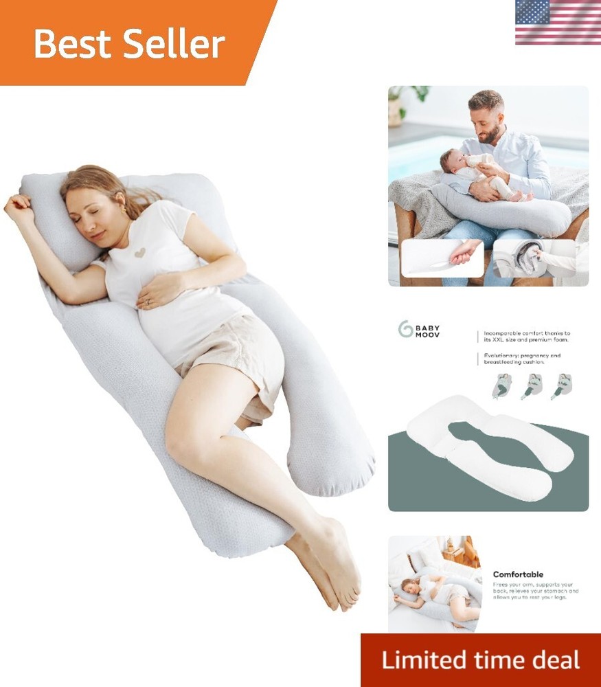 XXL Organic B.Love Maternity Pillow for Enhanced Pregnancy Comfort
