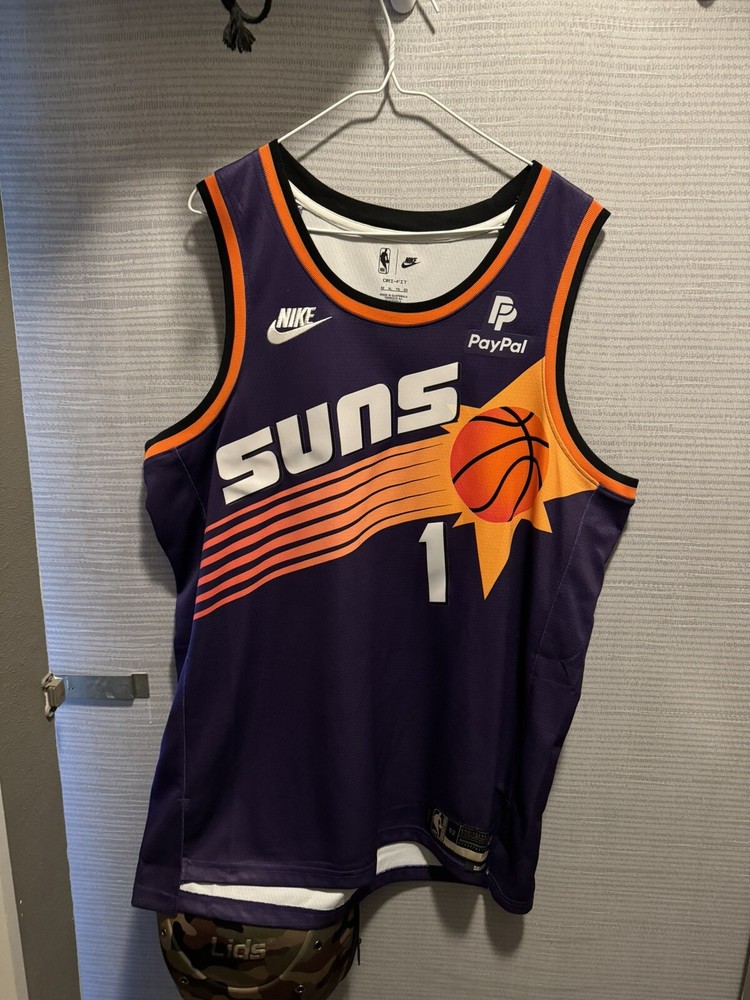 Devin Booker Phoenix Suns Hardwood Classic Jersey XL PayPal Patch-image