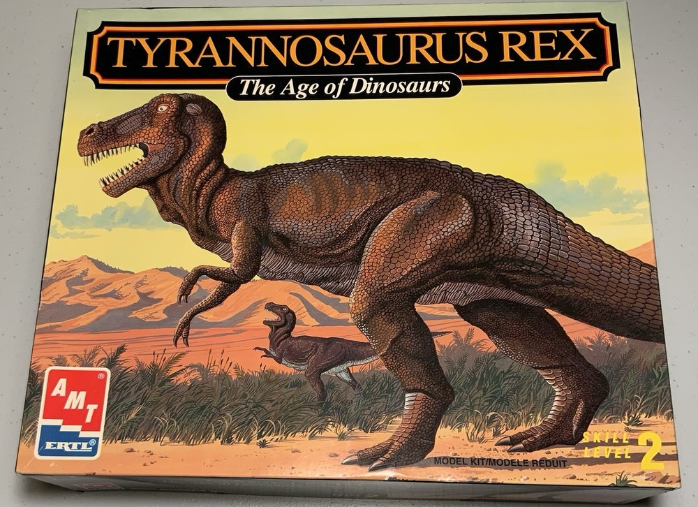 1993 AMT TYRANNOSAURUS REX Dinosaur Model Kit The Age Of Dinosaurs