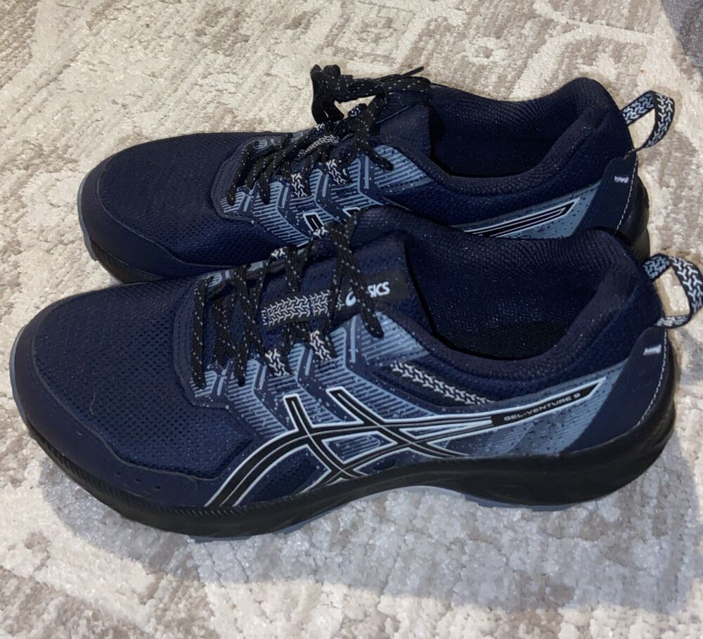 Asics Shoe Men 8 GEL-VENTURE Ortholite Trainers Athletic Midnight Sky