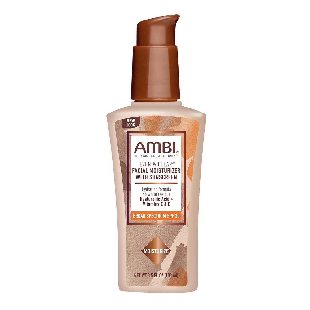 Ambi Even & Clear Daily Facial Moisturizer with SPF 30, 3.5 Ounce