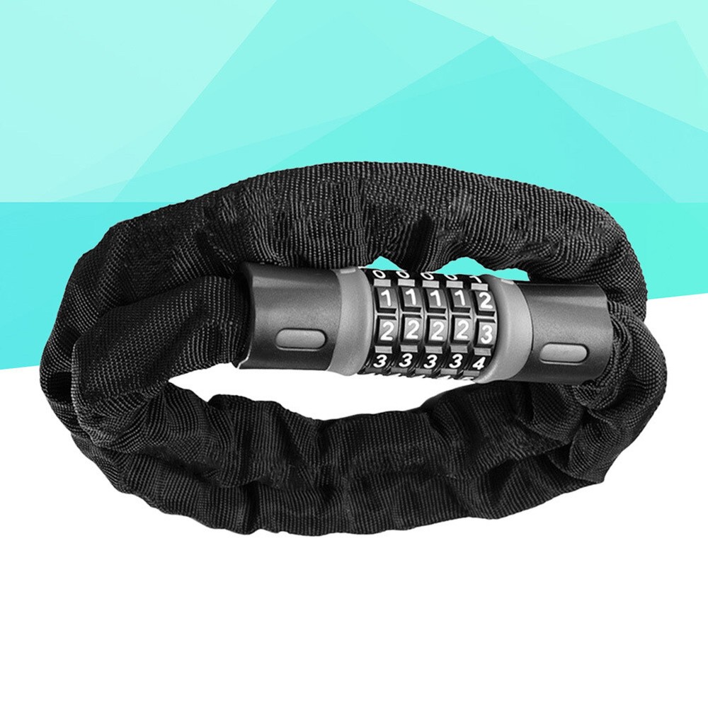 Heavy Duty Bike Chain Lock with Anti-Theft Security for Cycling & Motorcycle