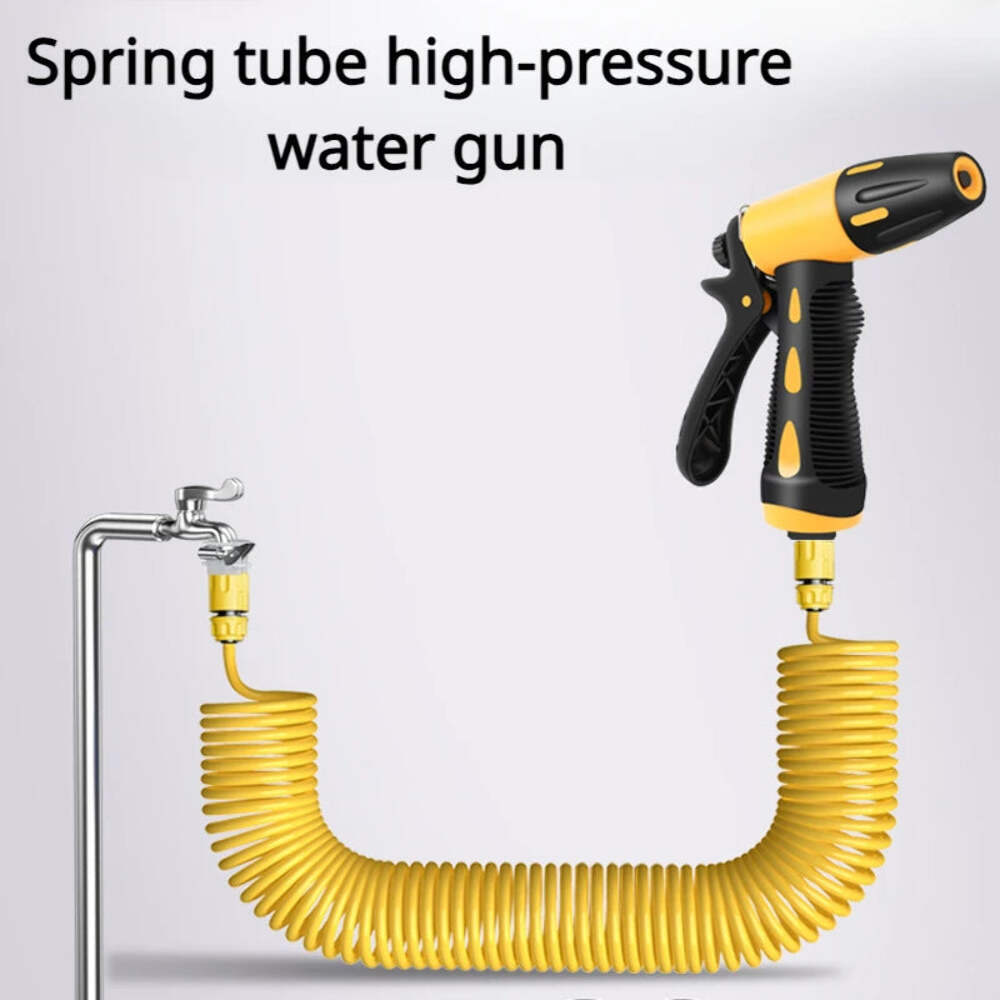 10-30 Meter Telescopic Water Pipe with High-pressure Nozzle Car Washing Tool Set