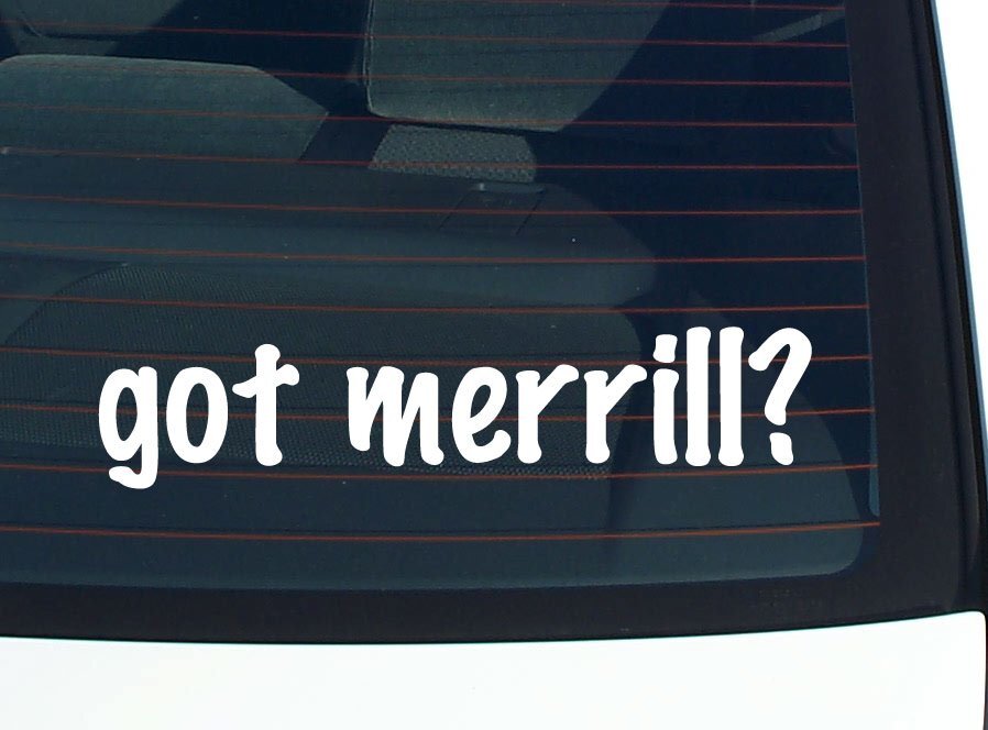 got merrill? CAR DECAL BUMPER STICKER VINYL FUNNY LAST NAME WINDOW PRIDE