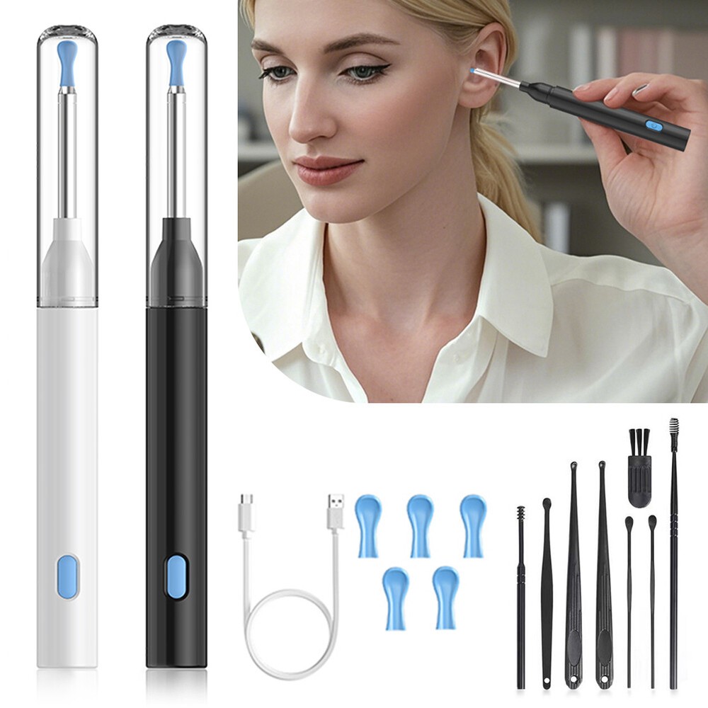 Visual Ear Cleaner Ear Picker Earwax Removal Kits with HD Endoscope Camera&Light-image