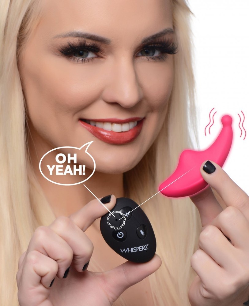 Voice Activated 10X Remote Control Silicone Panty Vibrator with Free Shipping-image