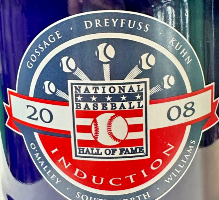 2008 HOF Baseball Induction Collector Stein featuring 6 Cooperstown MLB Legends  