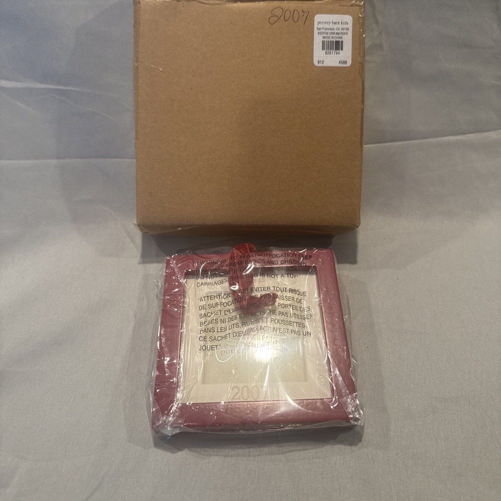 Pottery Barn Kids Ornament Photo Frame 2007 New