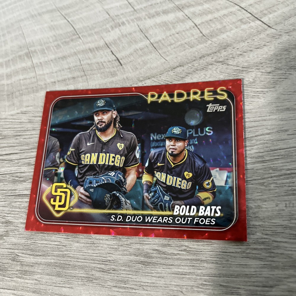 2024 Topps Update Series - Veteran Combos Fernando Tatís Jr., Luis Arraez #US88 Red Crackle Foilboard /199