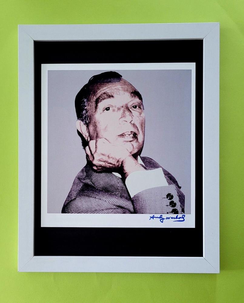 ANDY WARHOL + 1984 SIGNED + JACOB WEINTRAUB + POP ART  MOUNTED & FRAMED BUY NOW!