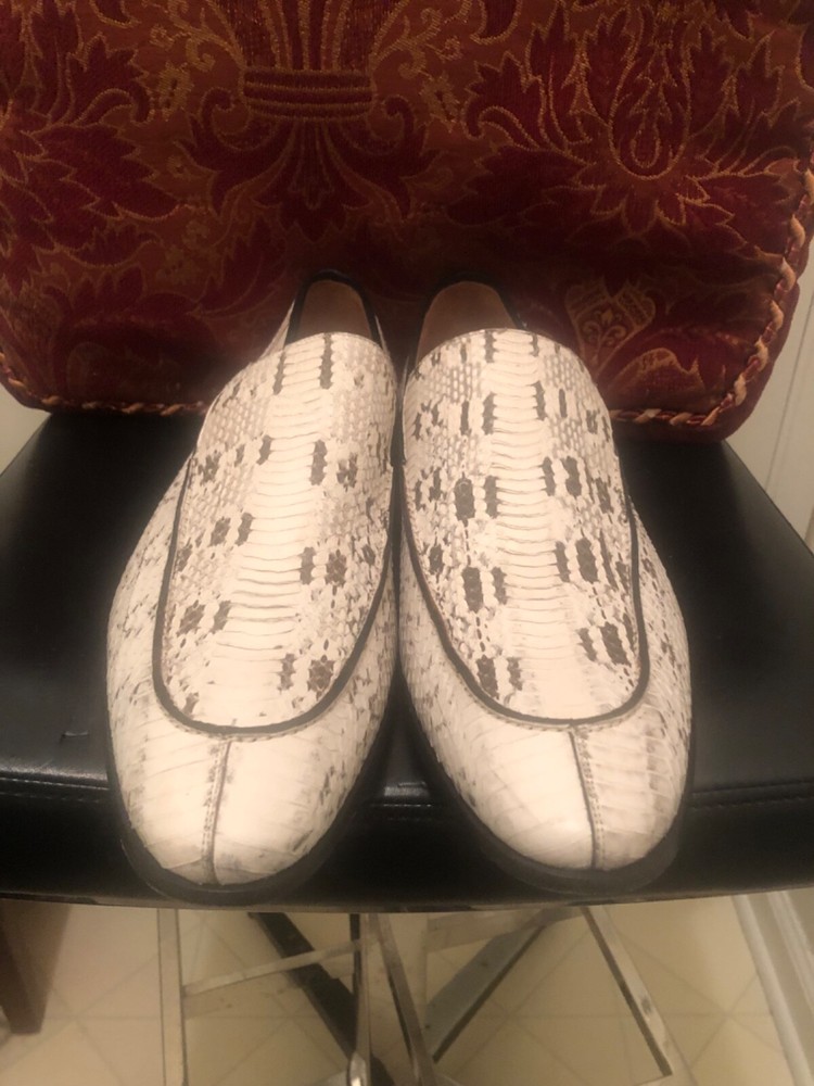 MEZLAN CUSTOM SNAKE SKIN LOAFERS SIZE 13M