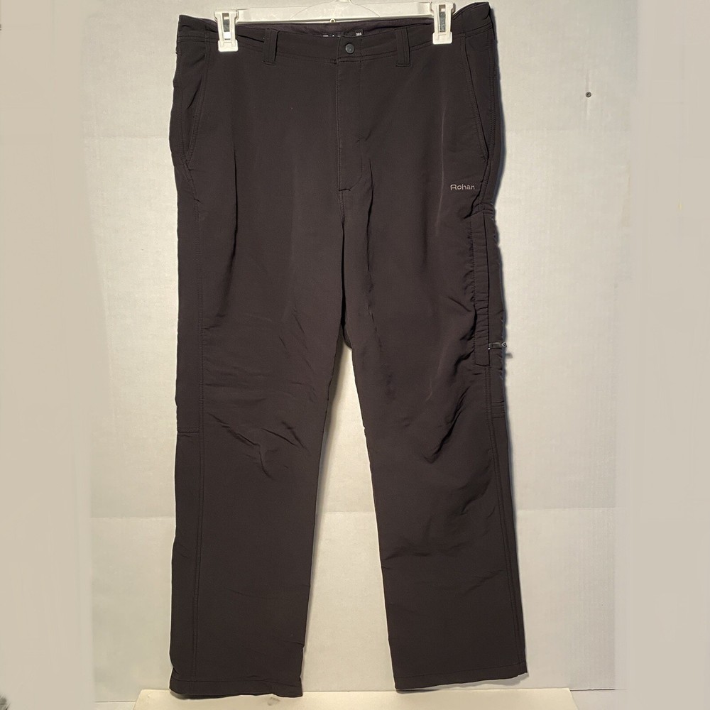 Rohan 36s Striders Trousers Men UV Protection W36 L29 Black Walking Hiking