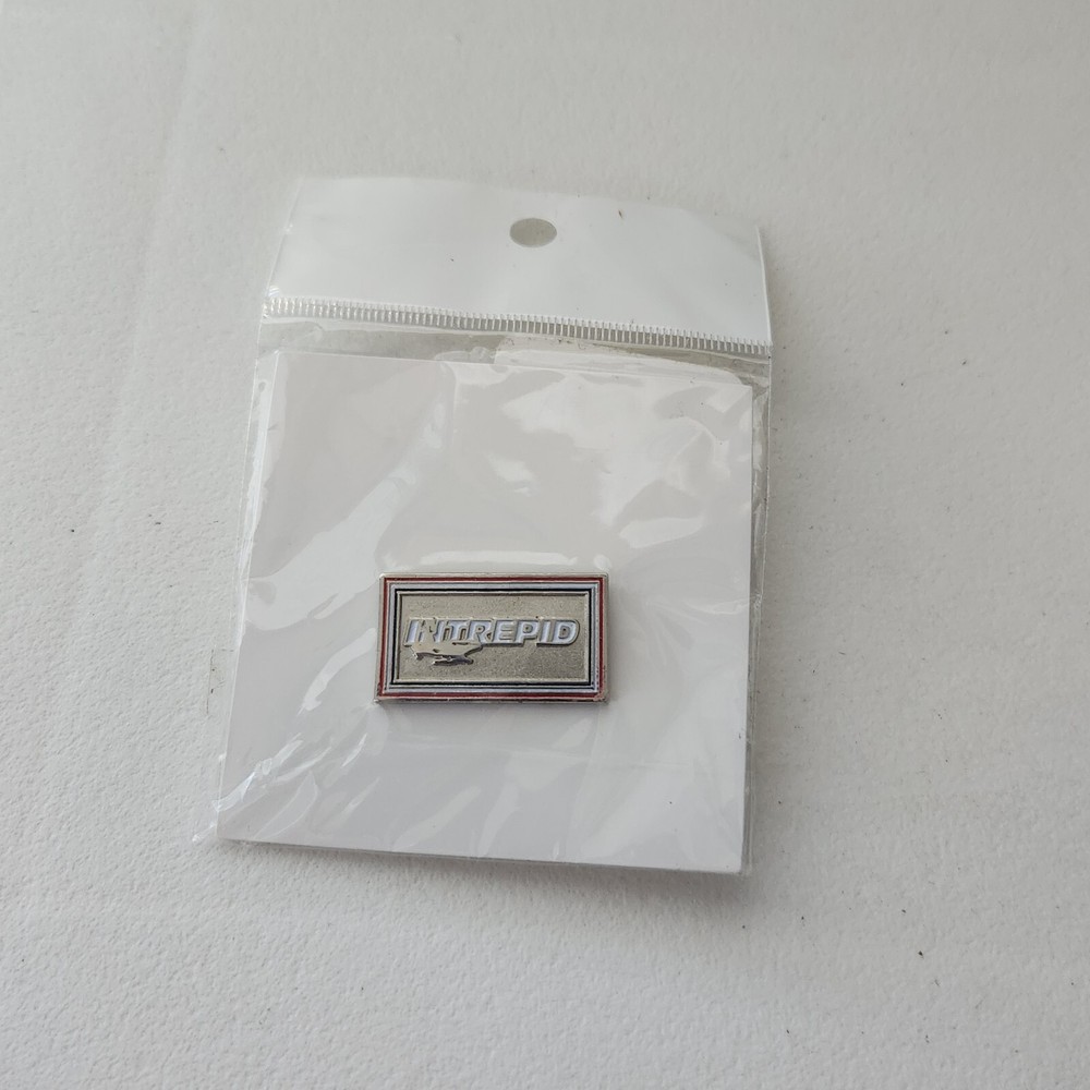 USS Intrepid Silver Tone Souvenir Lapel Hat Pin