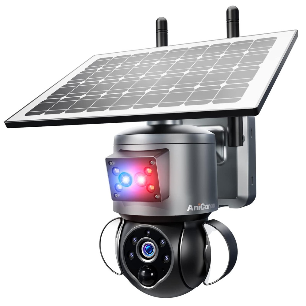 Solar Security Cameras Wireless Outdoor,Remote 2K WiFi 360° View Wireless Sol...