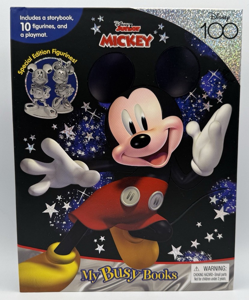 Mickey Mouse My Busy Story Book 100 Plus Playmat And 10 Figurines Disney Junior
