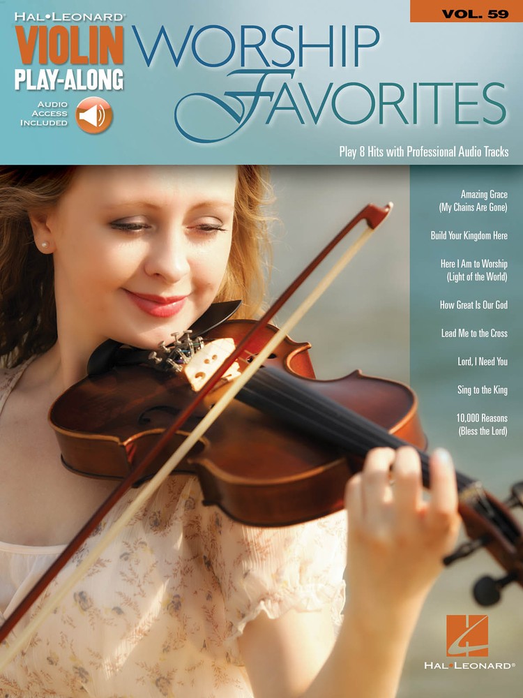 Worship Favorites Violin Play-Along Vol 59 Solo Sheet Music Book Online Audio