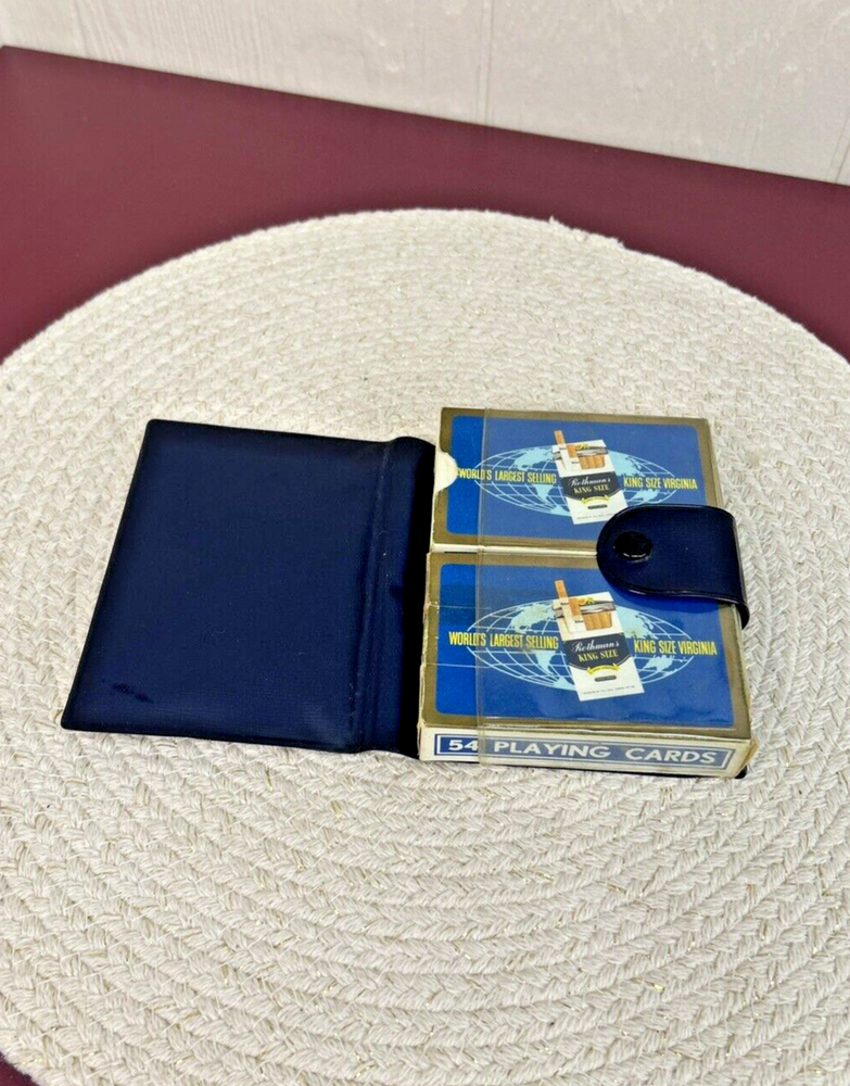 Rothman’s King Size Cigarettes Double Pack Playing Cards In Carrying Case H635
