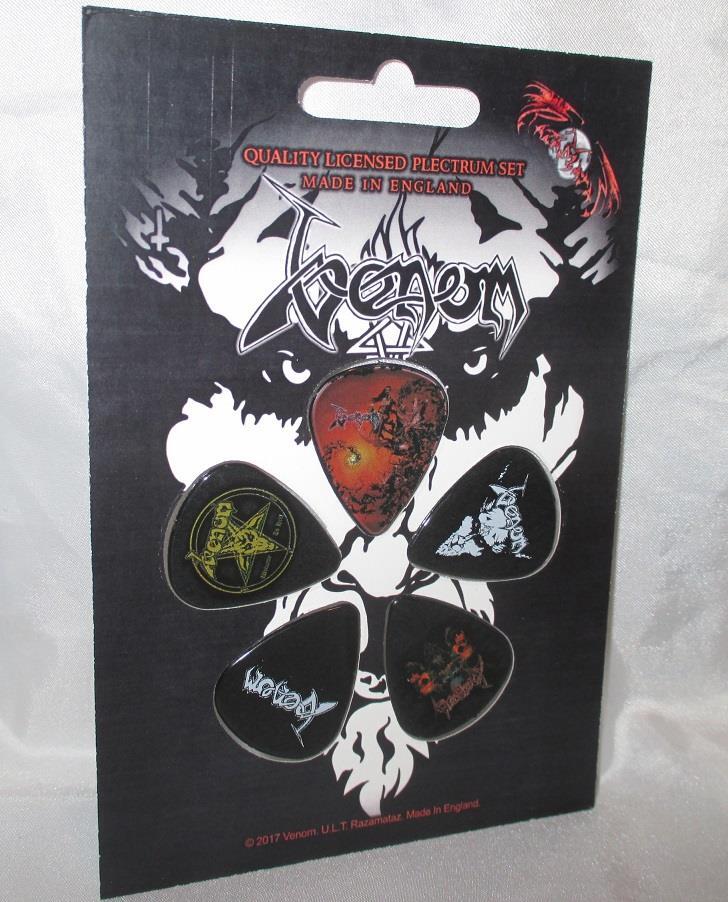 Venom Guitar Pick Set Heavy Metal New