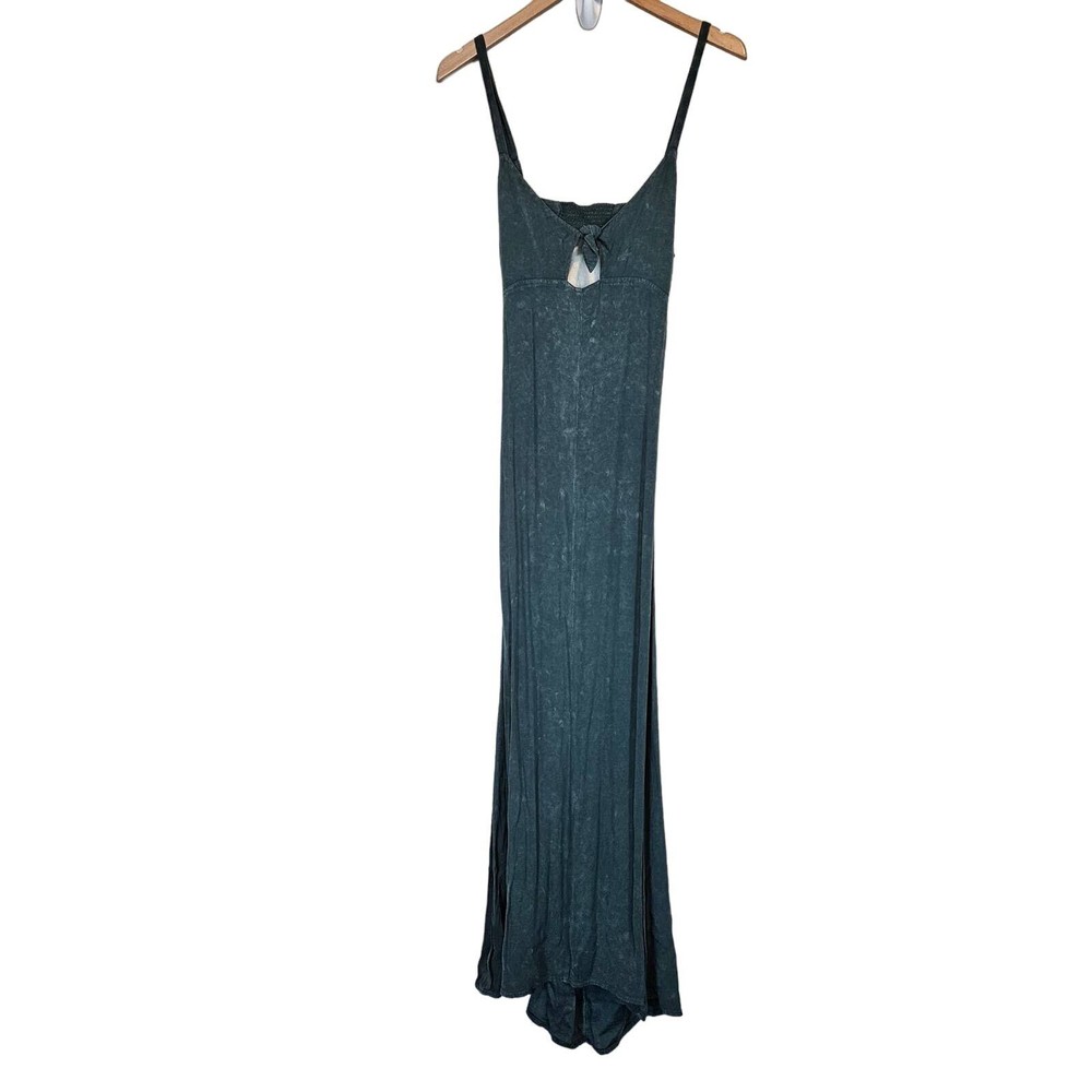 Chaser Green Open Back Spaghetti Strap Maxi Dress Women's Small